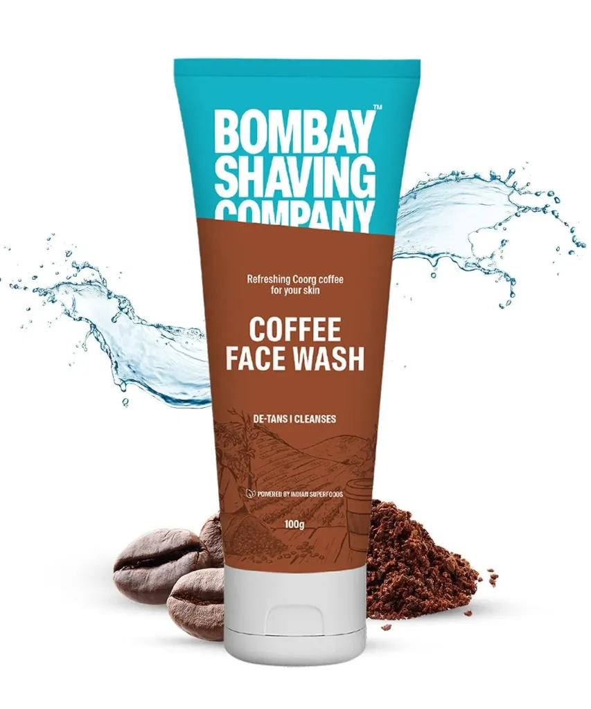 Bombay Shaving Coffee Face Wash for Men & Women - Deep-Cleanses, De-Tans & Blackhead Removal | Made in India , 100 gm