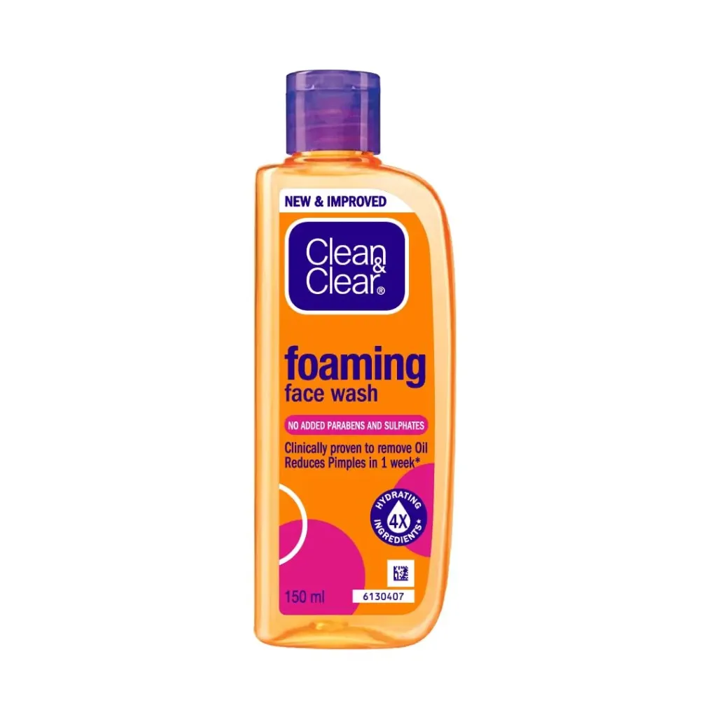 Clean & Clear Foaming Face Wash For Oily Skin, 50ml