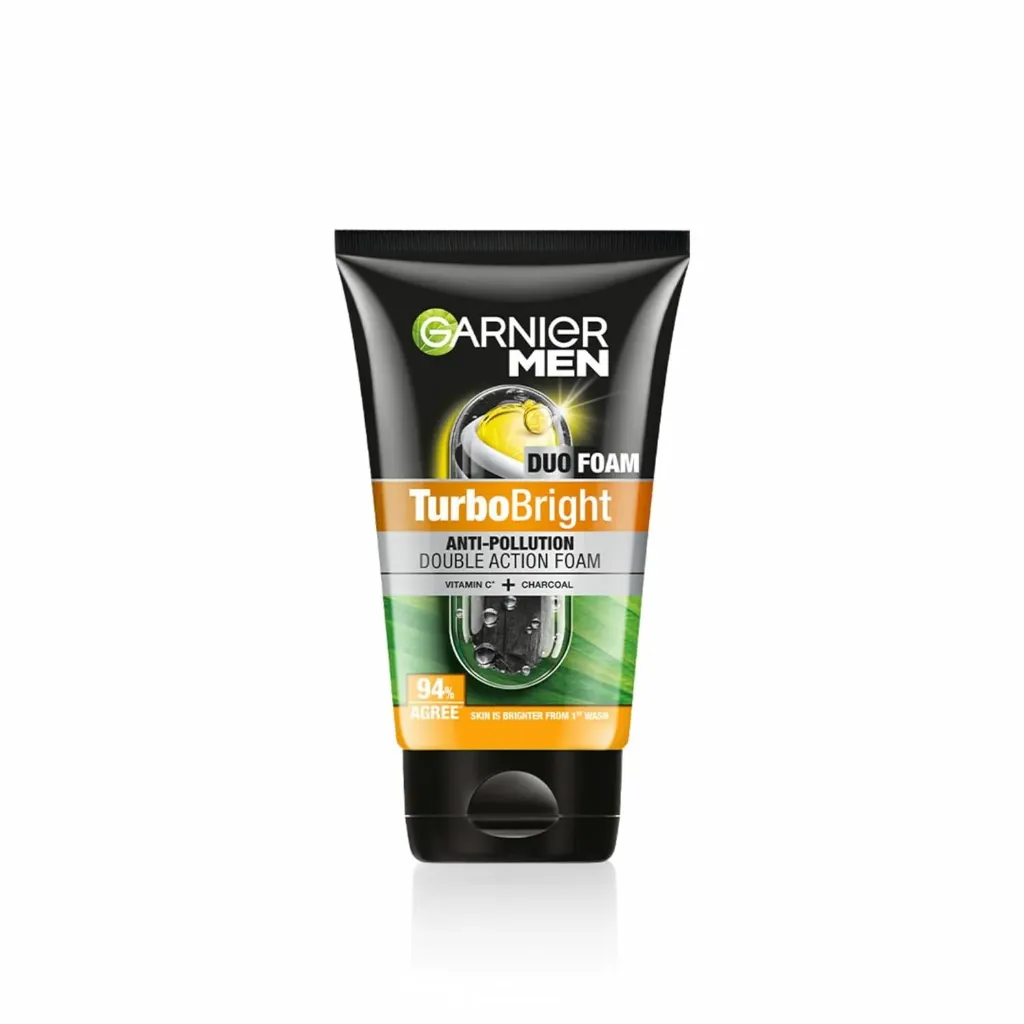 Garnier Men, Face Wash, Brightening & Anti-Pollution, TurboBright Double Action, 50 g