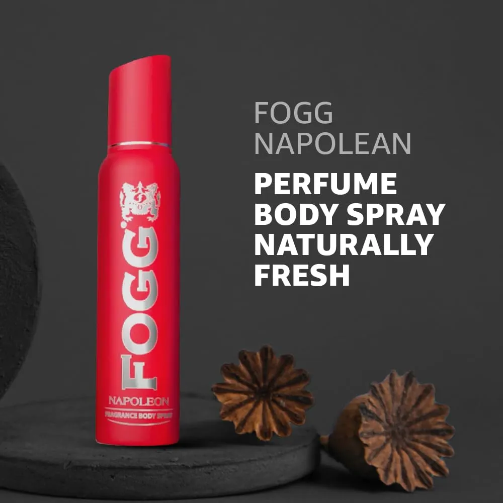 Fogg Napoleon No Gas Deodorant for Men, Long-Lasting Perfume Body Spray