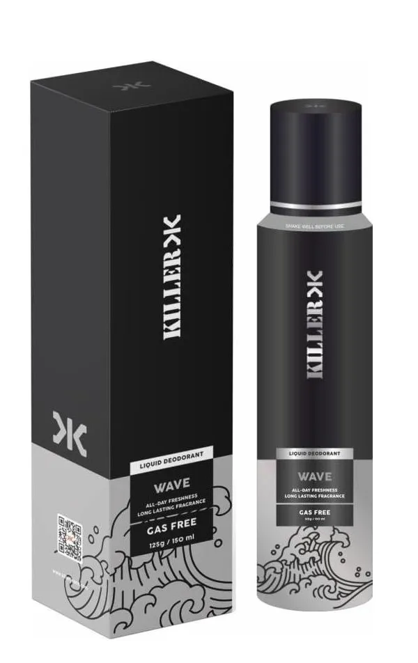 KILLER Wave Liquid Unisex Deodorant 150ML