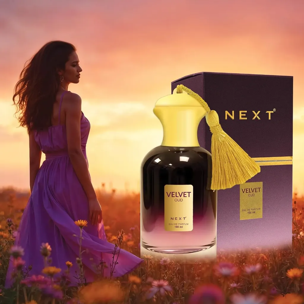Next Care Velvet Oud Long Lasting Perfume for Man and Woman | EDP 100ml | Saffron, Ylang Ylang, Musk Fragrance Notes| Perfume for Men & Women | Great for Everyday Use
