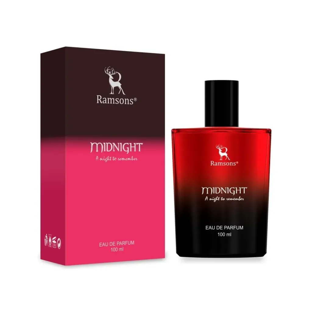 Ramsons - MIDNIGHT Eau De Parfum | 40 ML | Perfume For Men | Lavender, Mint, Green, Camphor, Lemongrass | Cumin, Aniseed, Rose, Jasmine | Oakmoss, Patchouli, Musk, Amber