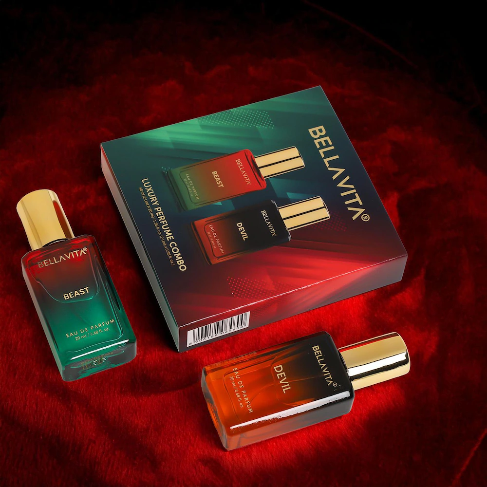 BELLAVITA Beast & Devil 2x20ML Unisex Perfume for Man and Woman | Long Lasting Perfume