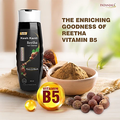 Patanjali Kesh Kanti Reetha Hair Cleanser, 180 ml