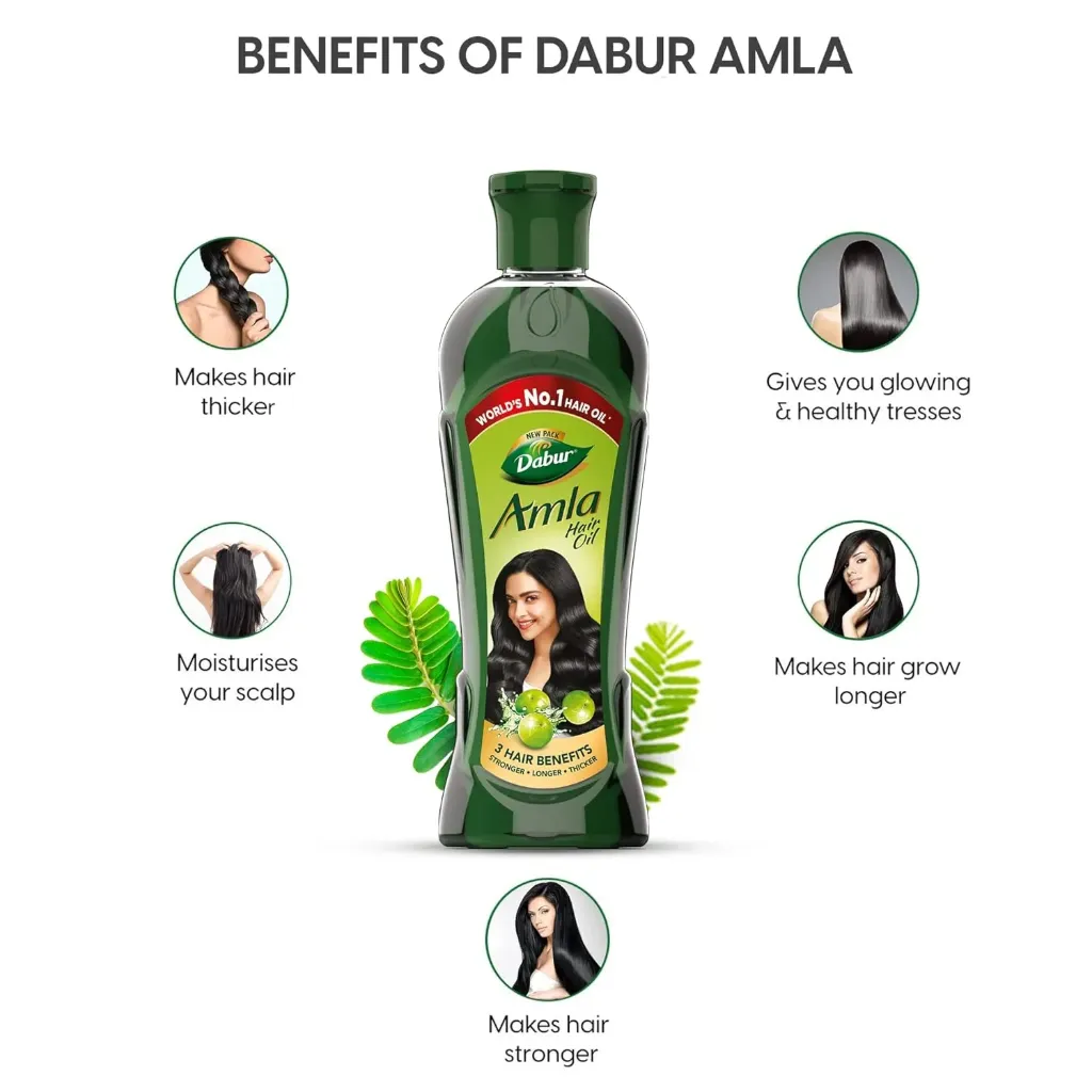 Dabur Amla Hair Oil - for Strong, Long and Thick hair -323 ml