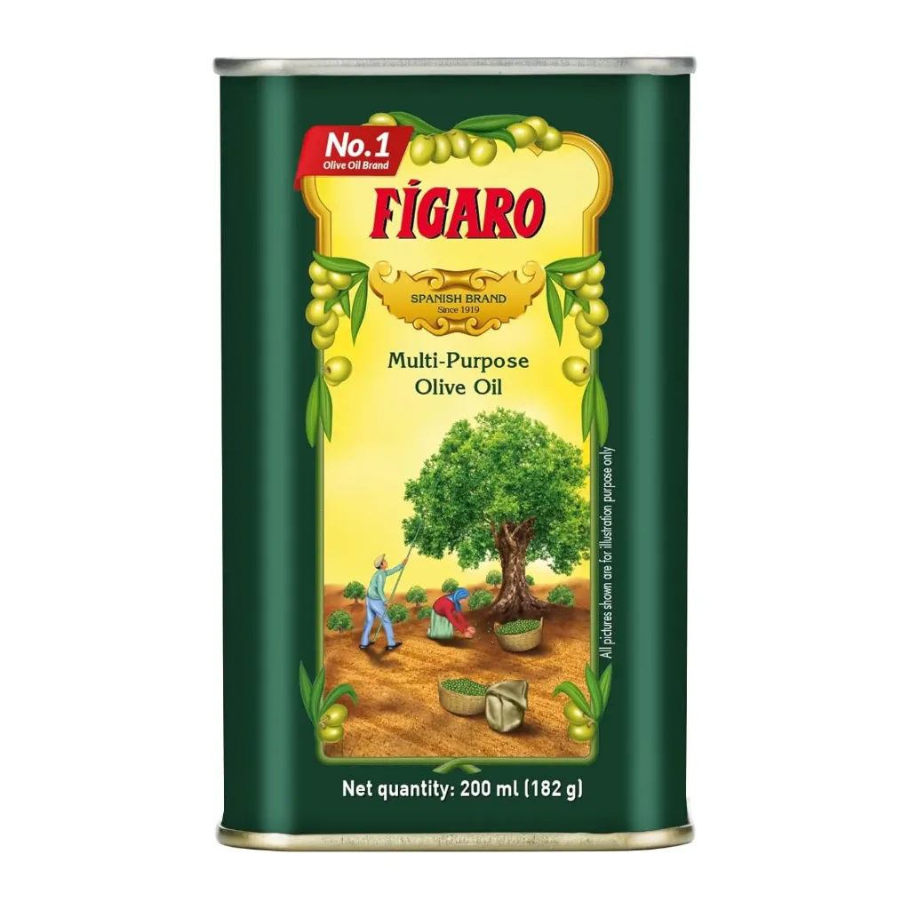 Figaro Olive Oil- Multipurpose Pure Olive Oil- Imported from Spain- 200ml Tin