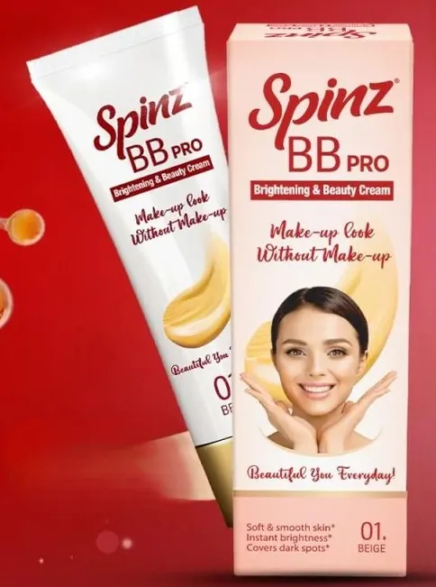 Spinz BB Pro Brightening & Beauty Face Cream (Beige 01)