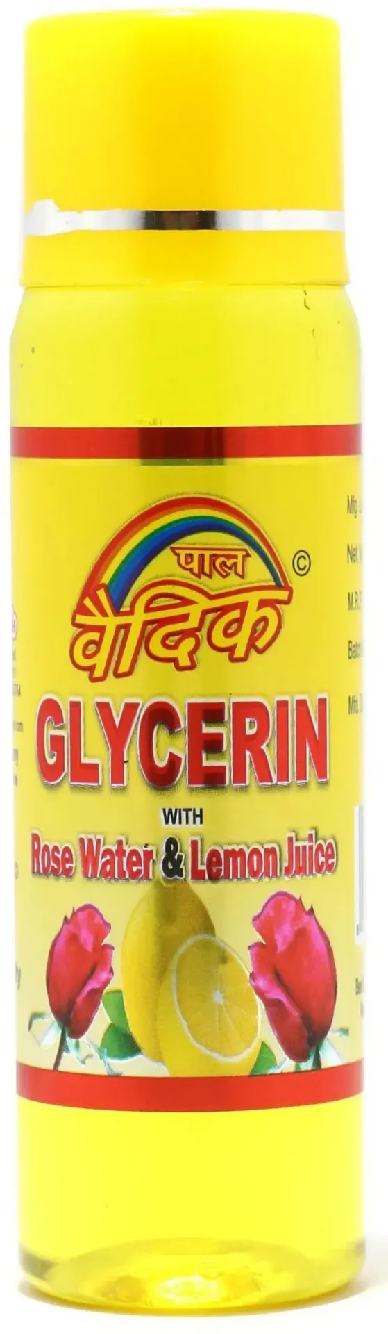 Pal Vedic GLYCERIN WITH ROSE WATER & LEMON JUICE (120 ML)
