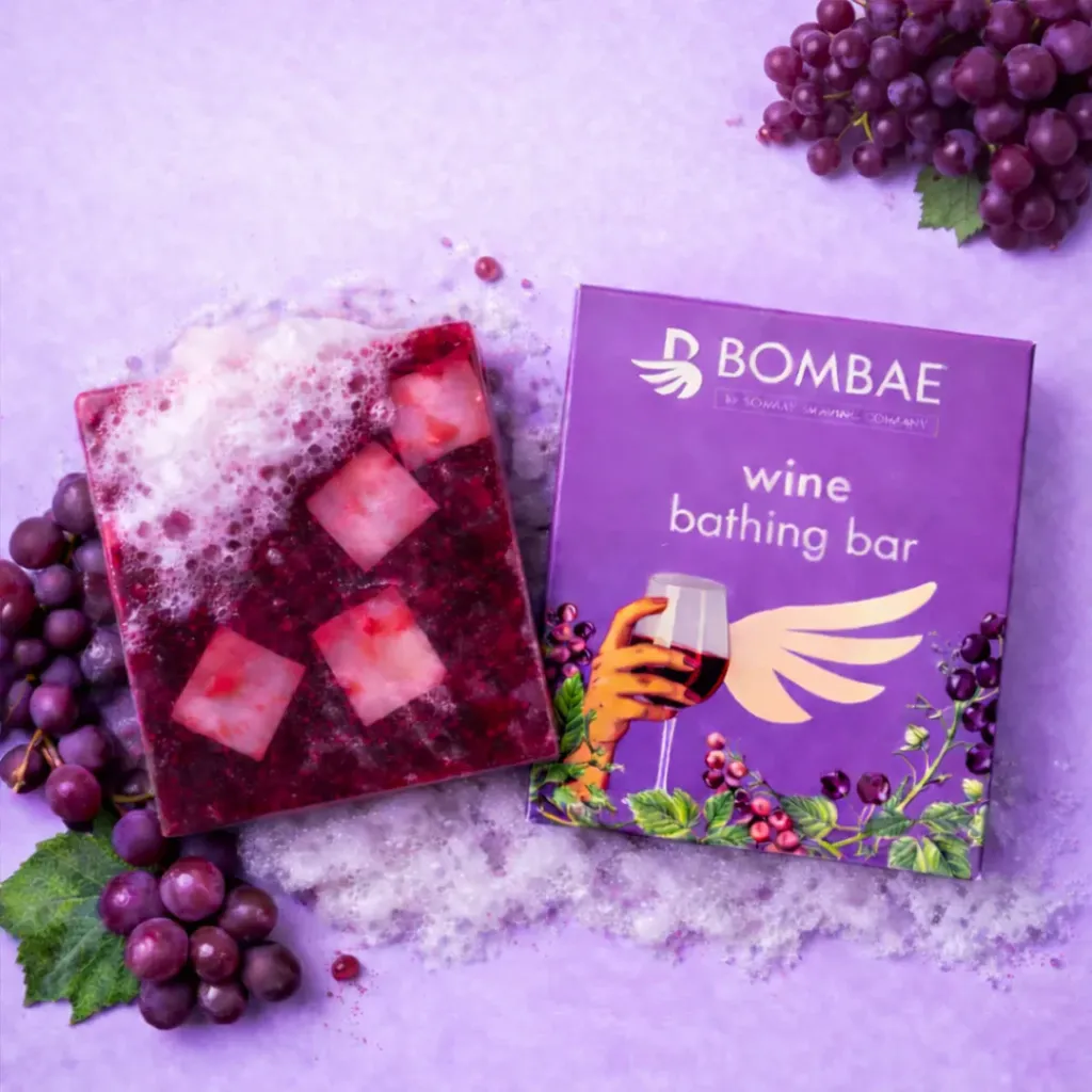 BOMBAE Wine bathing bar | Rejuvenating cleanse | 75g