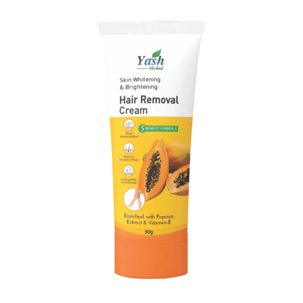 Yash Herbal Hair Removal Cream enriched with Papaya Extract & Vitamin-E