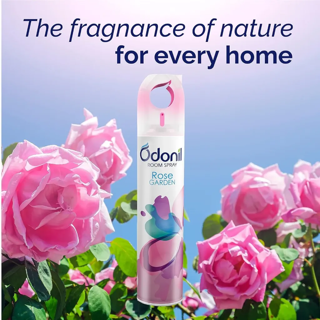 Odonil Room Spray Air Freshener, Rose Garden - 220Ml
