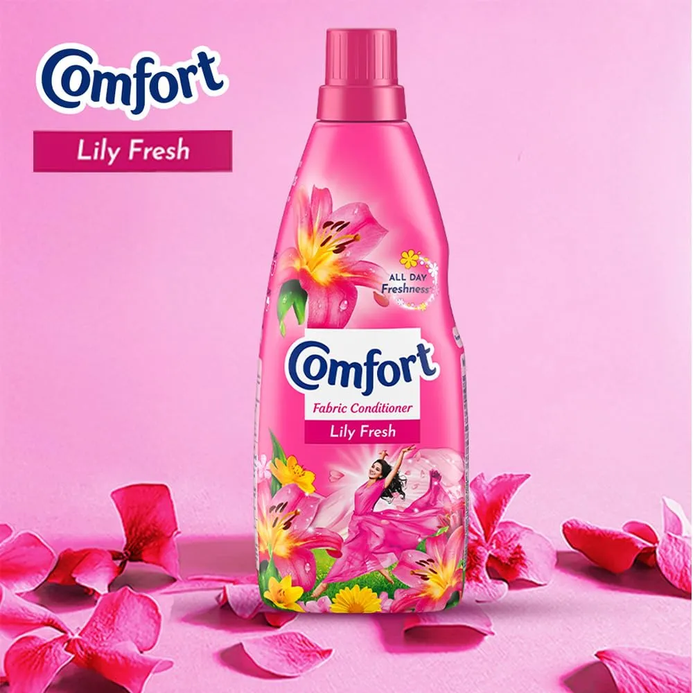 Comfort Lily Fresh Fabric Conditioner- 210 ml, Liquid Fabric Softener - For Softness|| Shine & Long Lasting Freshness