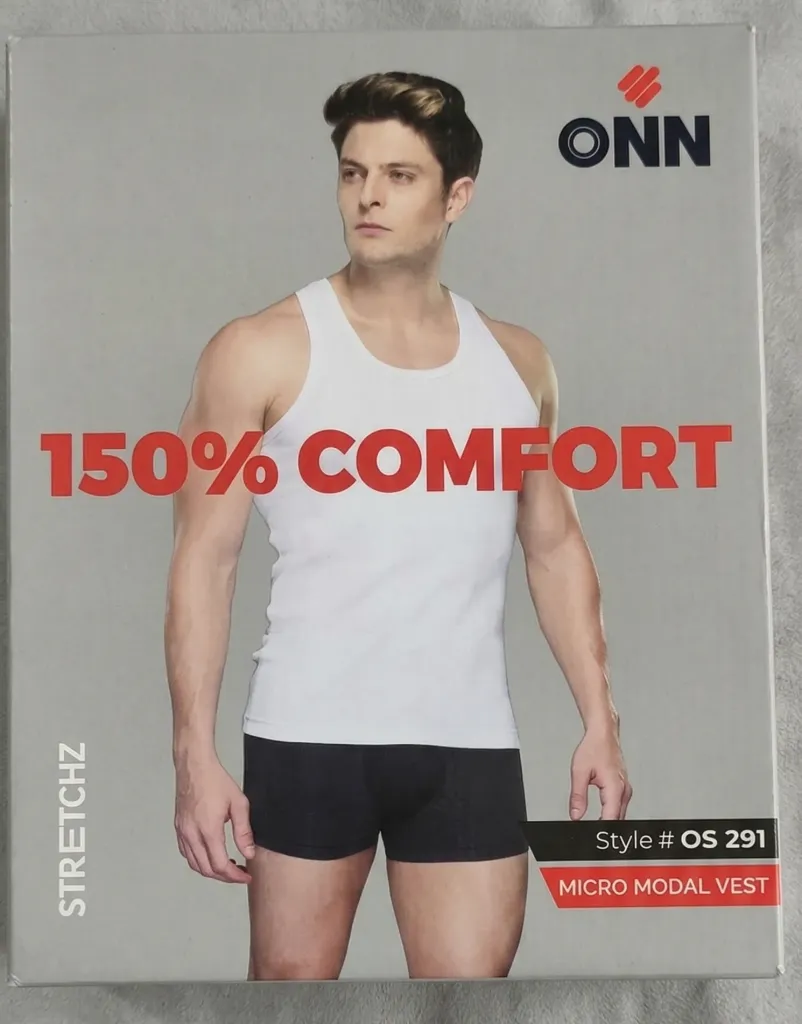 ONN Stretch Micro modal Fine Vest for Men 150% Comfort 291 White (S [80-85cms])