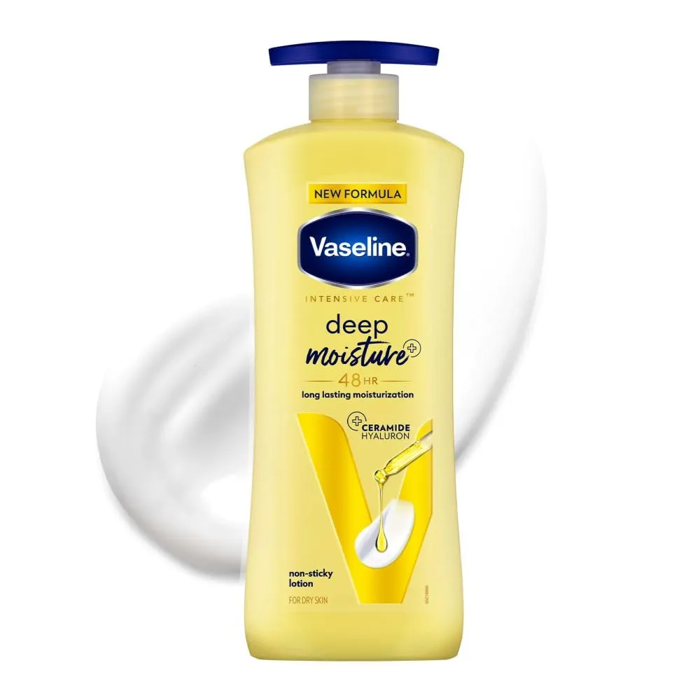 Vaseline Deep Moisture Body Lotion |For Dry Skin|Cushion Soft Skin| With Ceramides Hyaluron Moisture Fillers (400ml)