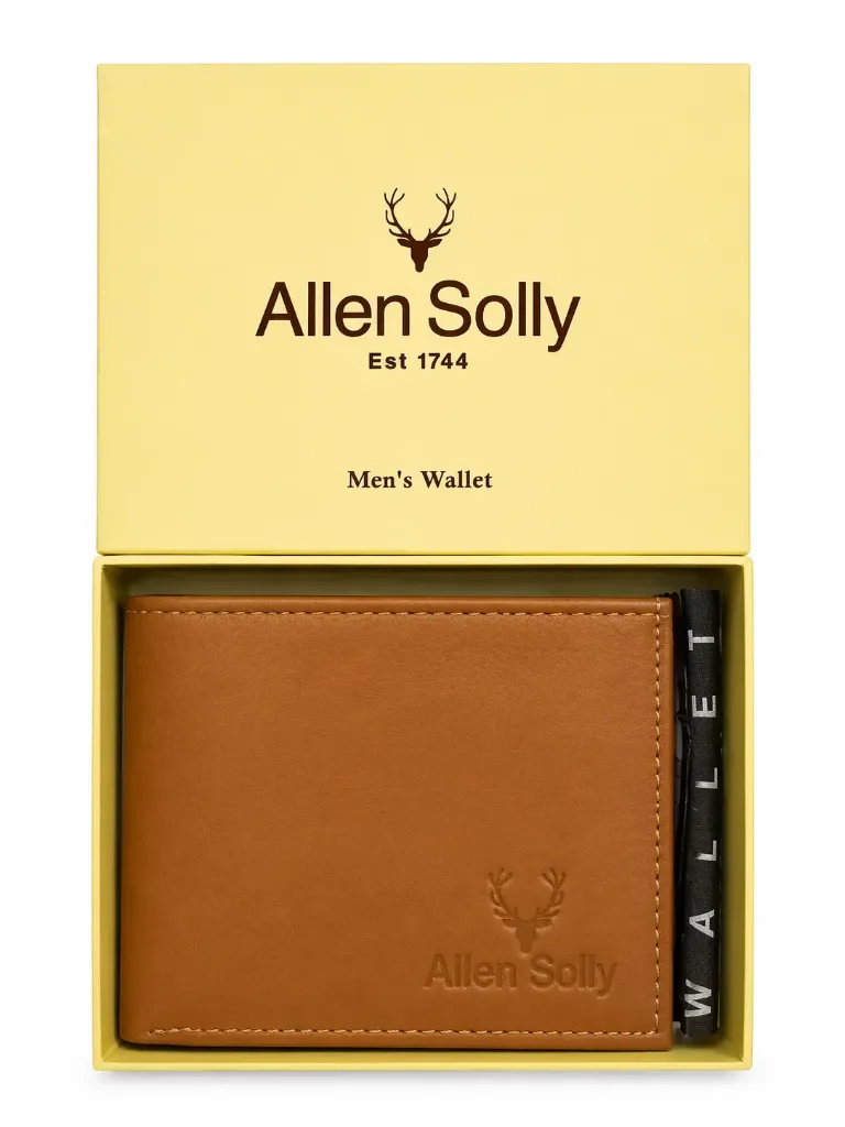 Allen Solly brown Leather Men's Wallet