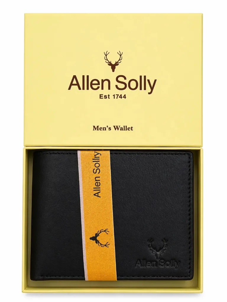 Allen Solly Black Leather Men's Wallet