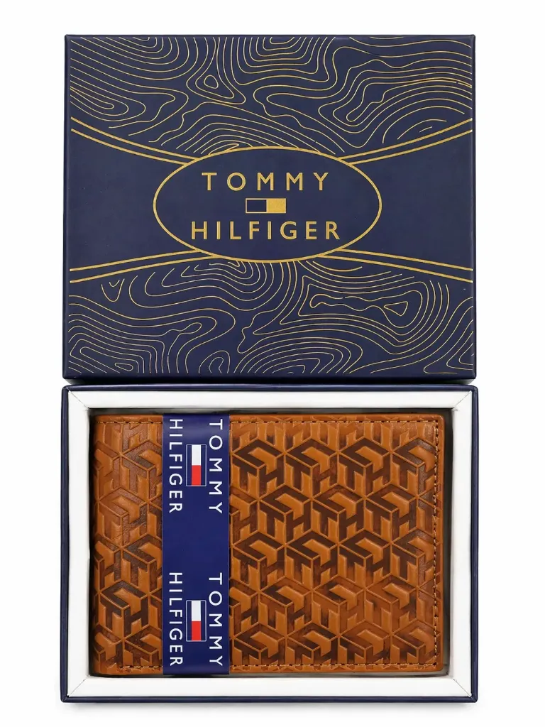 Tommy Hilfiger Brown Leather Men's Wallet